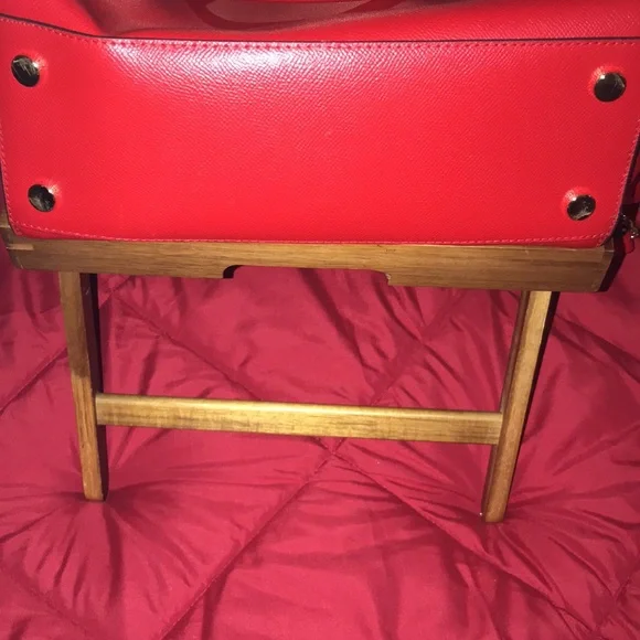 SOLD‼️AUTHENTIC MICHAEL KORS HANDBAG (USED ONCE) GORGEOUS RED COLOR SEEALL LPICS - Picture 13 of 13